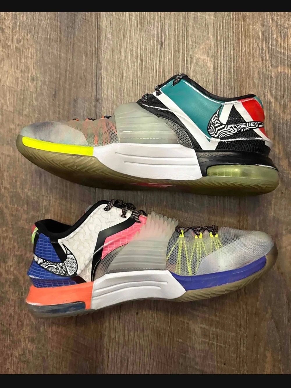 Nike KD 7 VII SE What The KD Multicolor Durant Men’s Size 9.5 Sneakers Shoes